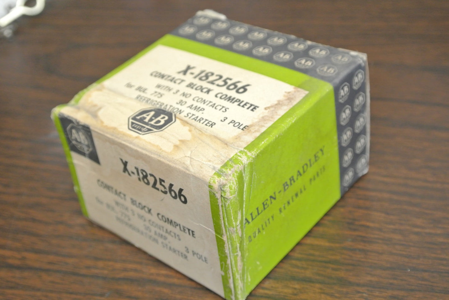 A-B X-182566 CONTACT BLOCK/3-N.O. /30A /3-POLE / REF. STARTER / NEW ***LOTOF2**