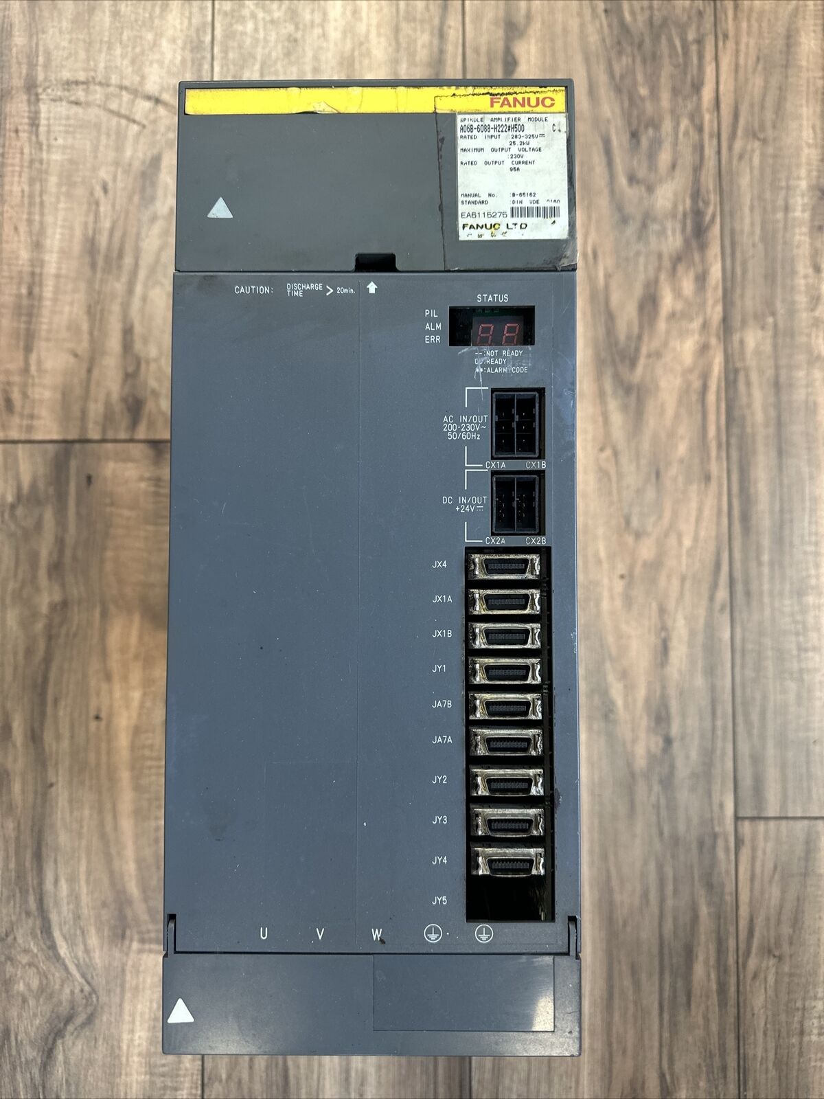 FANUC A06B-6088-H222#H500 SPINDLE AMPLIFIER MODUL SER C OUTPUT 230V 95A INPUT