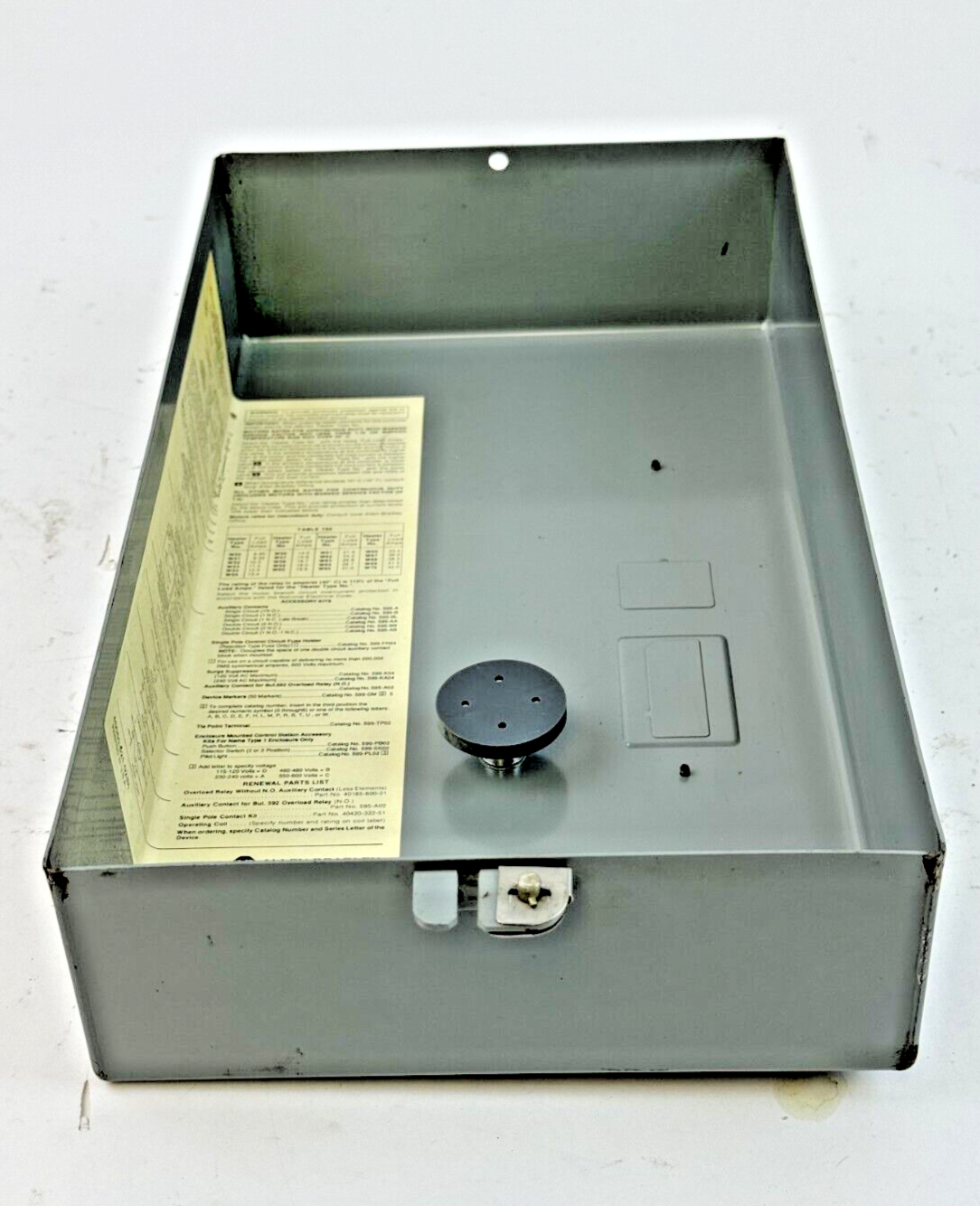 ALLEN-BRADLEY - 509-CAD SER. A -MAG MOTOR CONTROLLER W/ TYPE 1 ENC 120V COIL-NEW