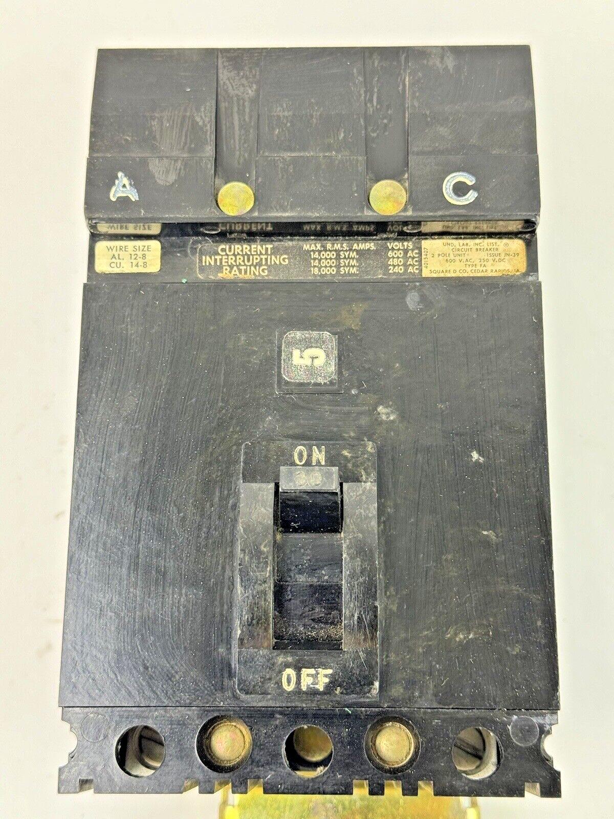 SQUARE D - FA26030AC - I-LINE CIRCUIT BREAKER - 30A/2 POLE/240VAC