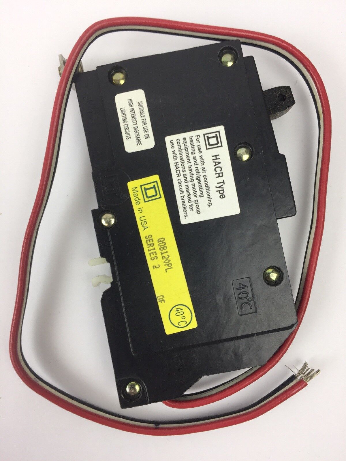 SQUARE D QOB120PL 20A 1 POLE 120/240V 50/60HZ 10,000 AIR/A NOM CIRCUIT BREAKER