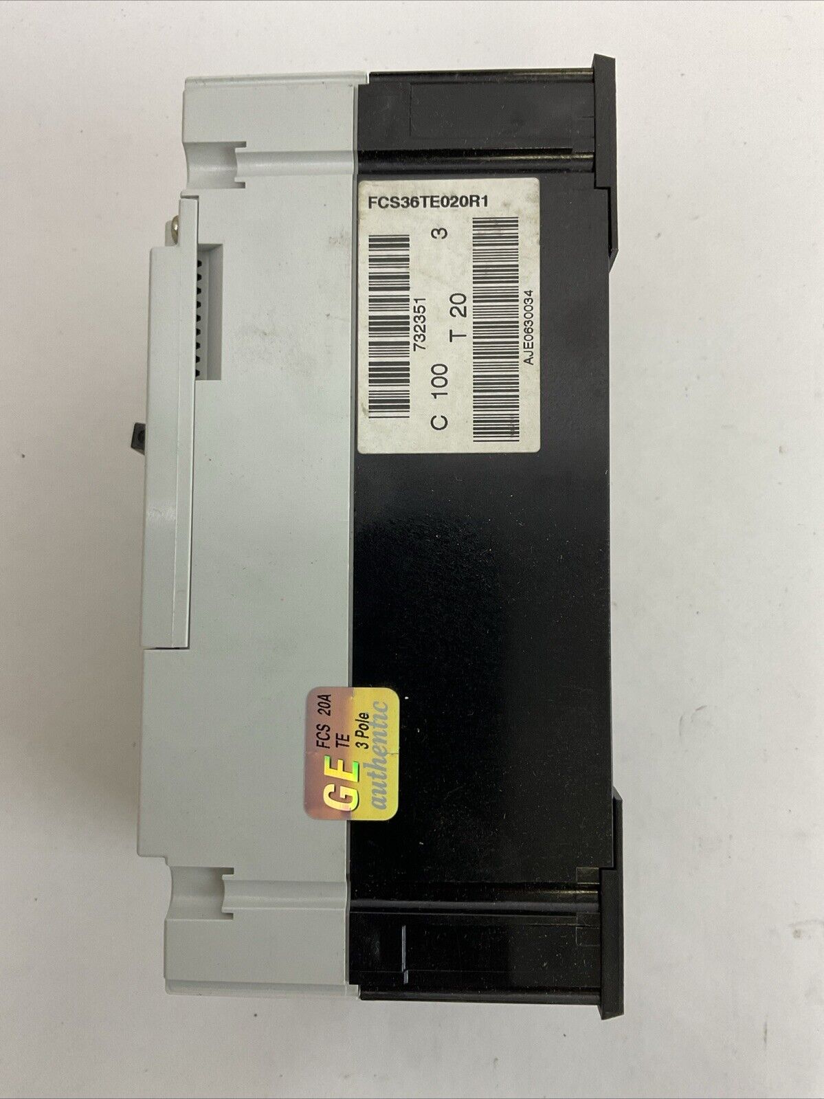 GE FCS36TE020R1 RECORD PLUS CIRCUIT BREAKER - 20A, 600Y/347VAC/500VDC, 3-POLE