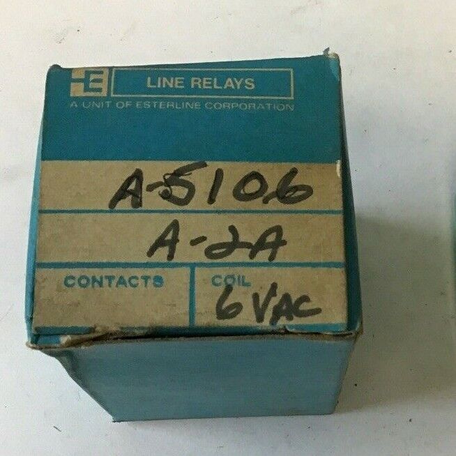 LINE ELECTRIC A-5106 RELAY A-2A 6VAC 5A