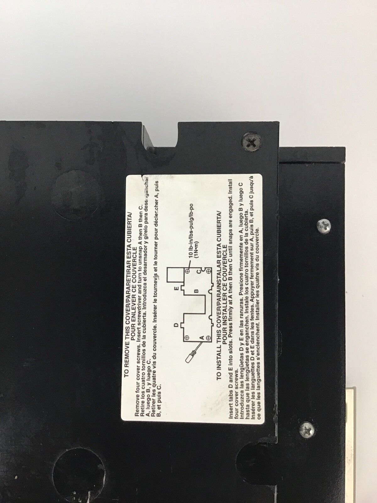SQUARE D NC361000 600VAC/65kA CIRCUIT BREAKER INTERRUPTOR
