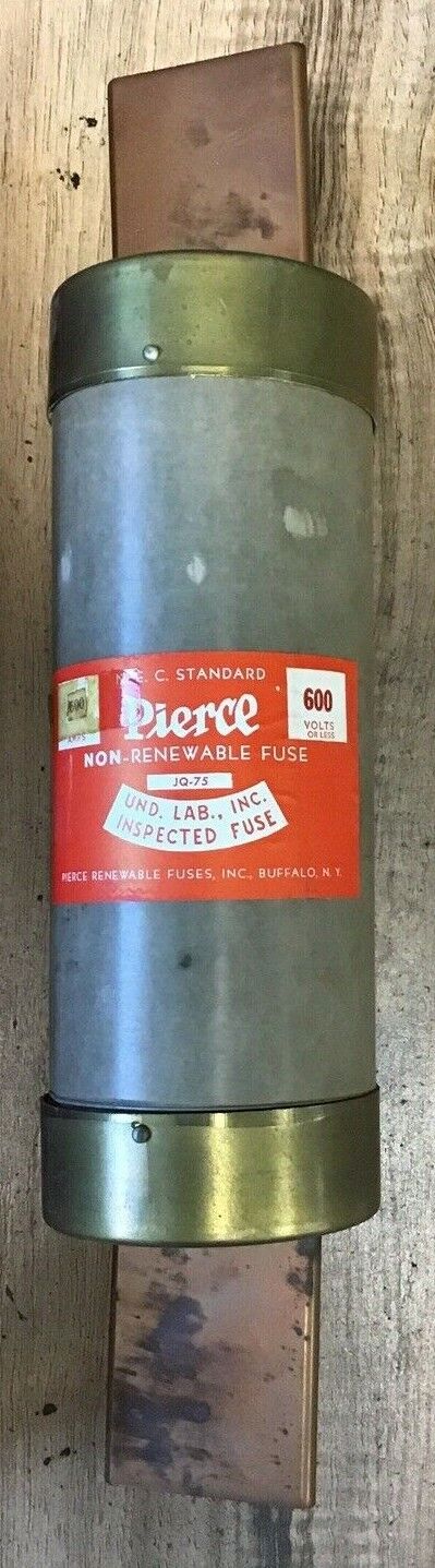 PIERCE JQ-75 NON-RENEWABLE FUSE 500A 600V