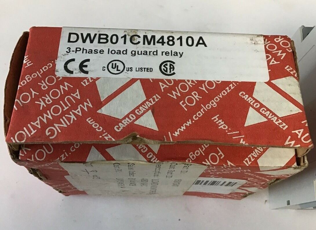 CARLO GAVAZZI DWB01CM4810A 3-PHASE LOAD GUARD RELAY 380/480VAC