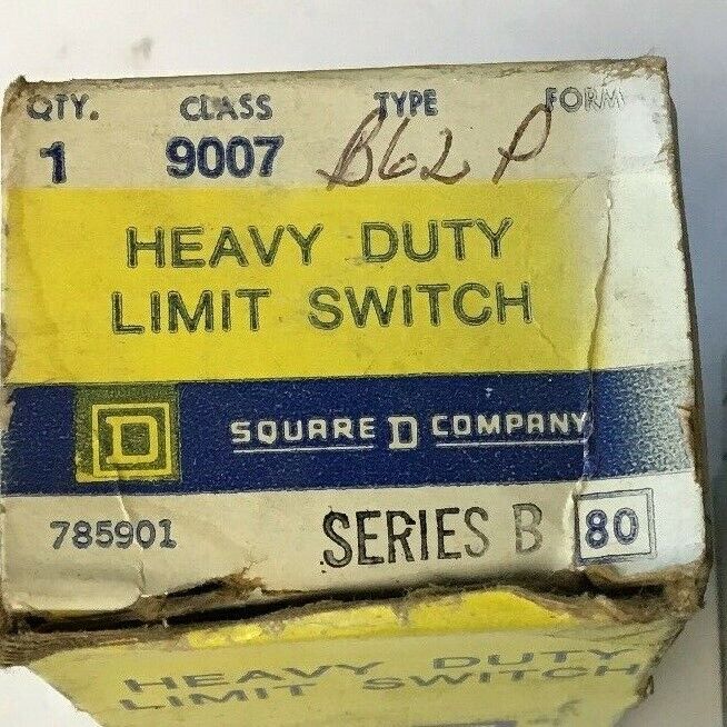 SQUARE D 9007 B62P LIMIT SWITCH SER. B