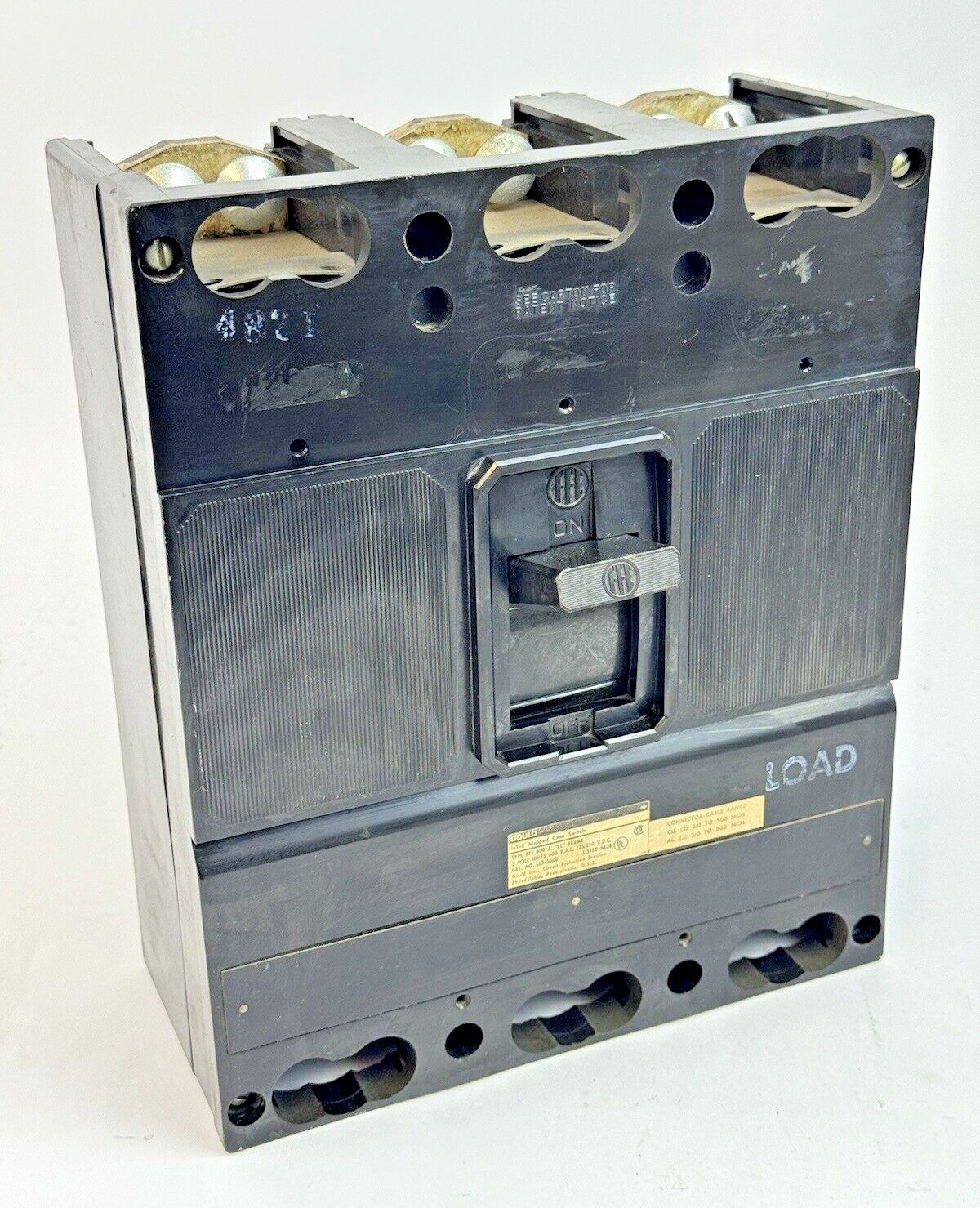 ITE - LL3-S600 - MOLDED CIRCUIT BREAKER -3 POLE/600 A/600 VAC, ET-600 LL FRAME