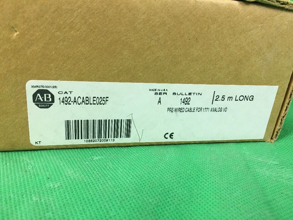 ALLEN BRADLEY 1492-ACABLE025F PRE-WIRED CABLE FOR 1771 ANALOG I/O 1492ACABLE025F