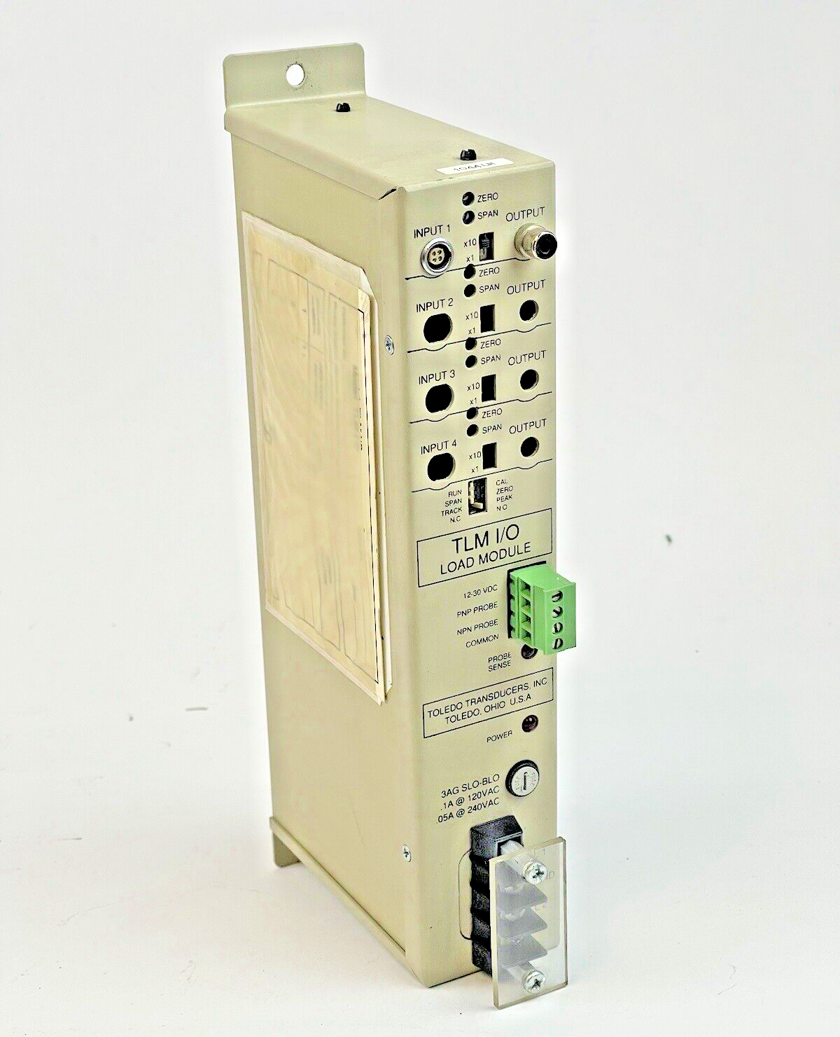 TOLEDO TRANSDUCERS - TLM-1 - TLM I/O LOAD MODULE - .1A@120VAC, .05A@240VAC