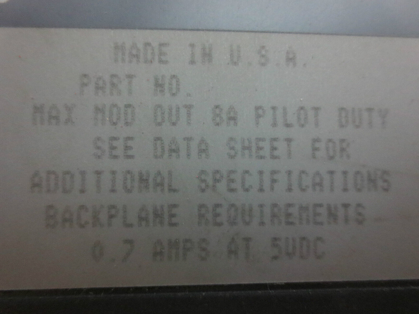 ALLEN-BRADLEY 1771-OAD OUTPUT MODULE - 12 to 120V AC