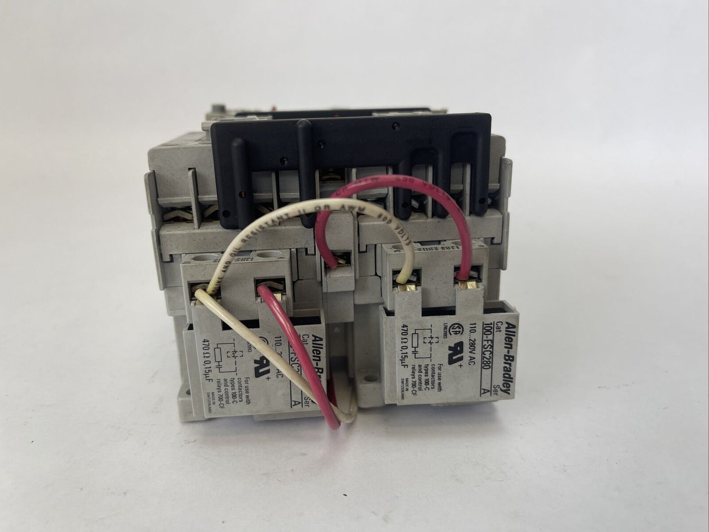 ALLEN BRADLEY REVERSING STARTER 100-C16*10 CONTACTOR 193-EA1HC & 193-EA1EB RELAY