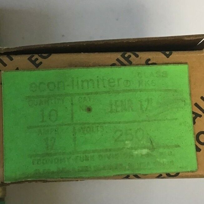 ECONOMY LENR 12 FUSE CLASS RK5 ECON-LIMITER 250VAC 12A ***LOTOF10***