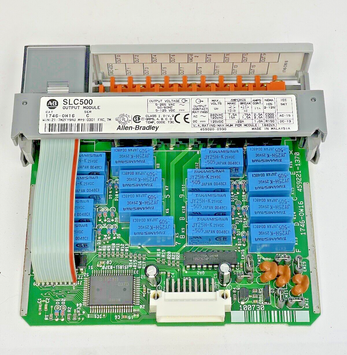 ALLEN BRADLEY - 1746-OW16 SER. C - SLC 500 ANALOG OUTPUT MODULE