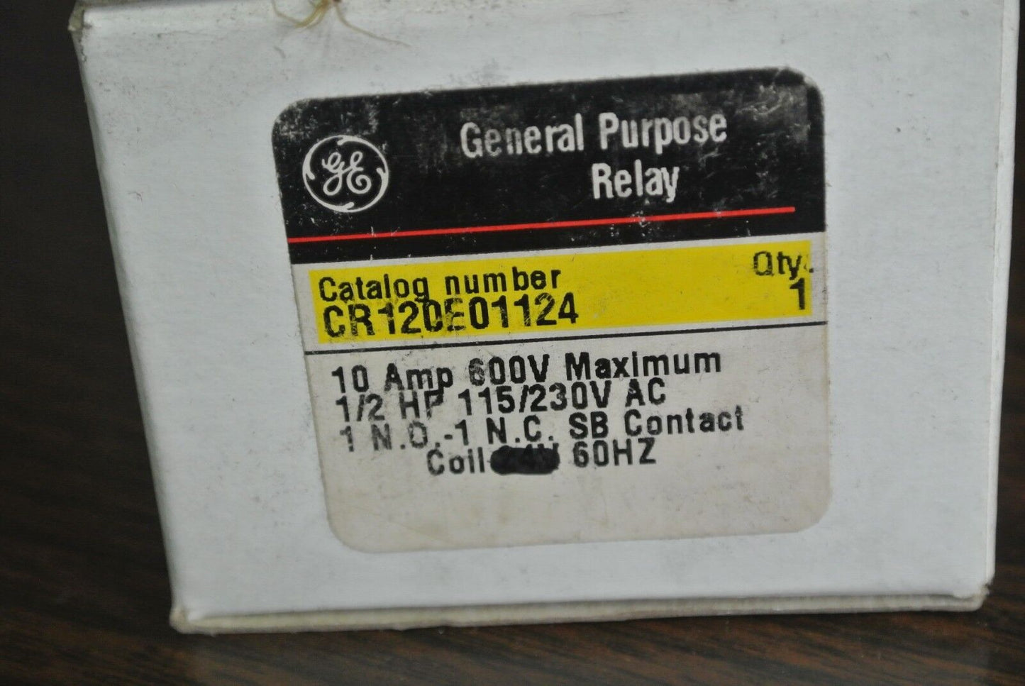 GE CR120E01155 GENERAL PURPOSE RELAY - 10A, 1/2HP, 115/230VAC - NEW SURPLUS