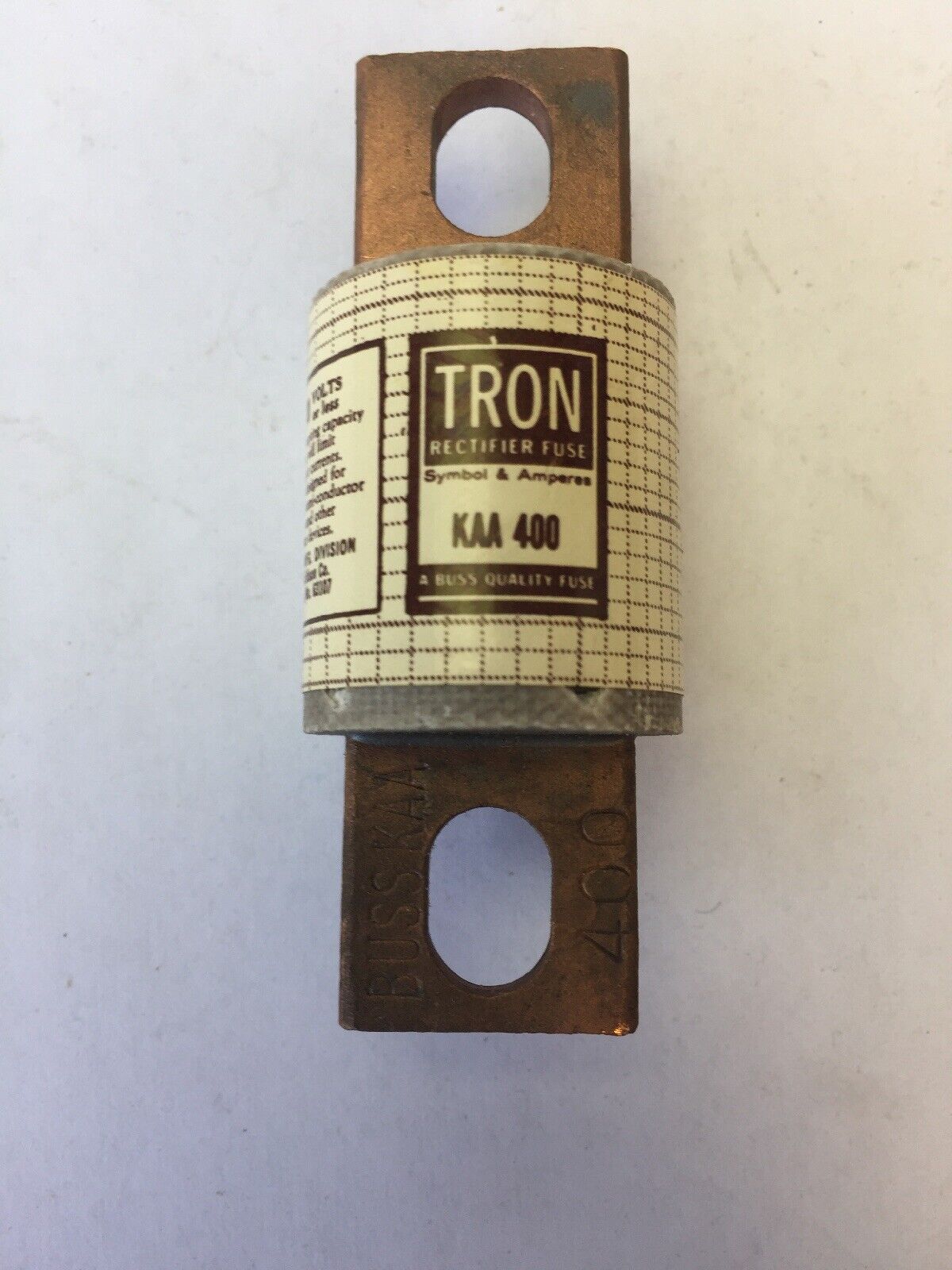 TRON KAA400 RECTIFIER FUSE 400 AMP 130 VOLTS