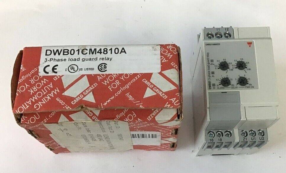 CARLO GAVAZZI DWB01CM4810A 3-PHASE LOAD GUARD RELAY 380/480VAC