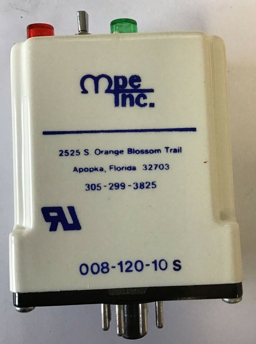 MPE INC. 008-120-10S ALERNATING RELAY 10A 120VAC