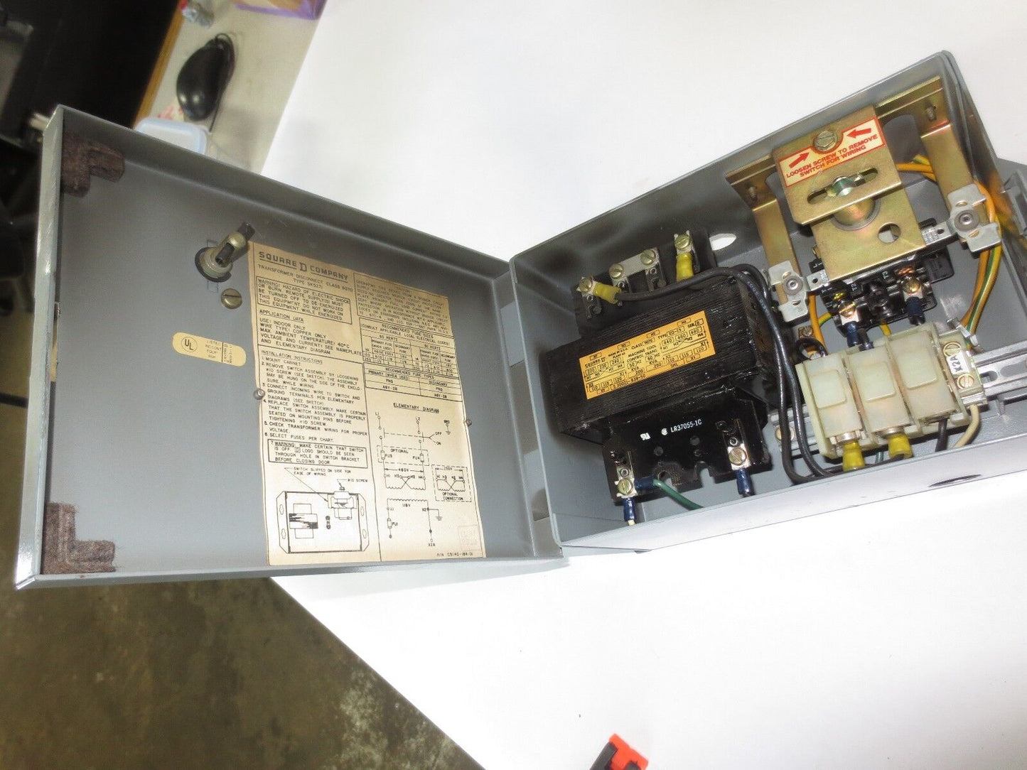 SQUARE D SK5271N TRANSFORMER DISCONNECT 600VAC 250VA/60Hz
