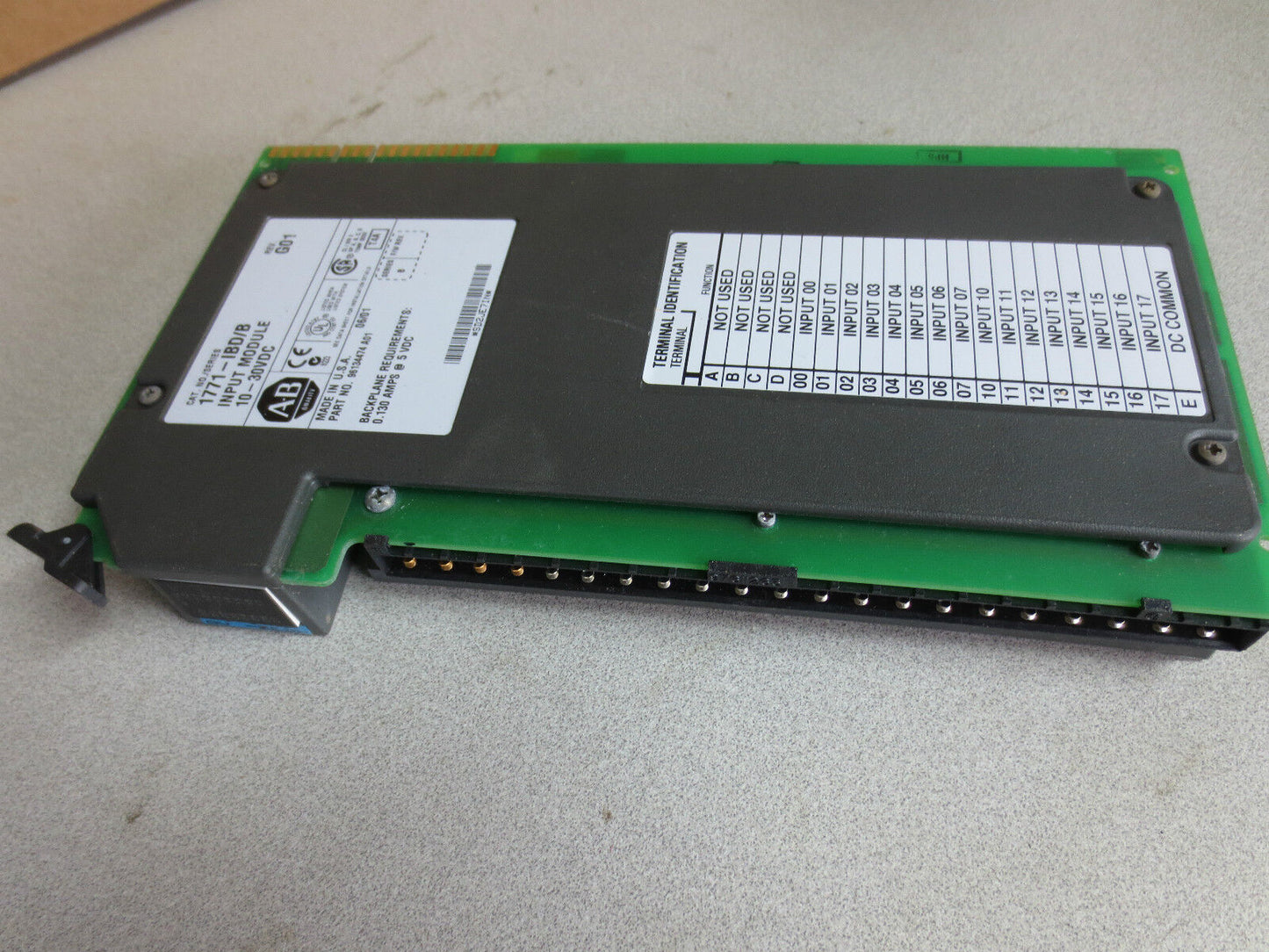 ALLEN-BRADLEY 1771-IBD/B INPUT MODULE 10-30VDC - Rev. G01