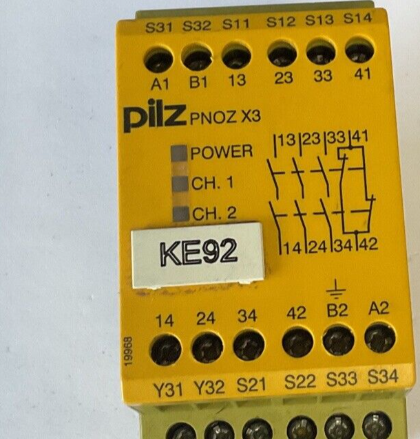PILZ PNOZ X3 SAFETY RELAY 24VAC 24VDC 3N/O 1N/C 1SO 50-60HZ