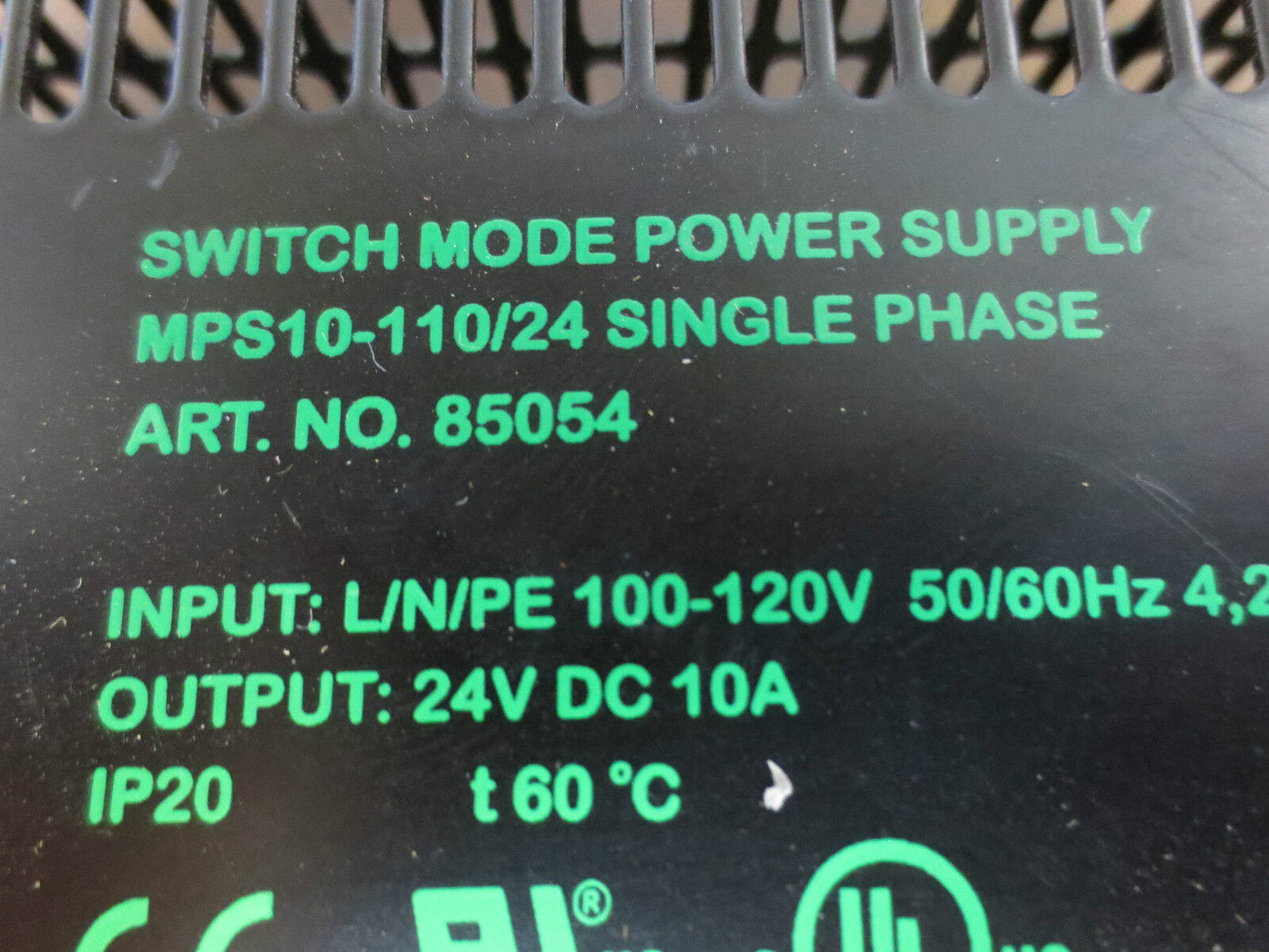 MURR MP810-110/24 SWITCH MODE POWER SUPPLY SINGLE-PHASE 85054