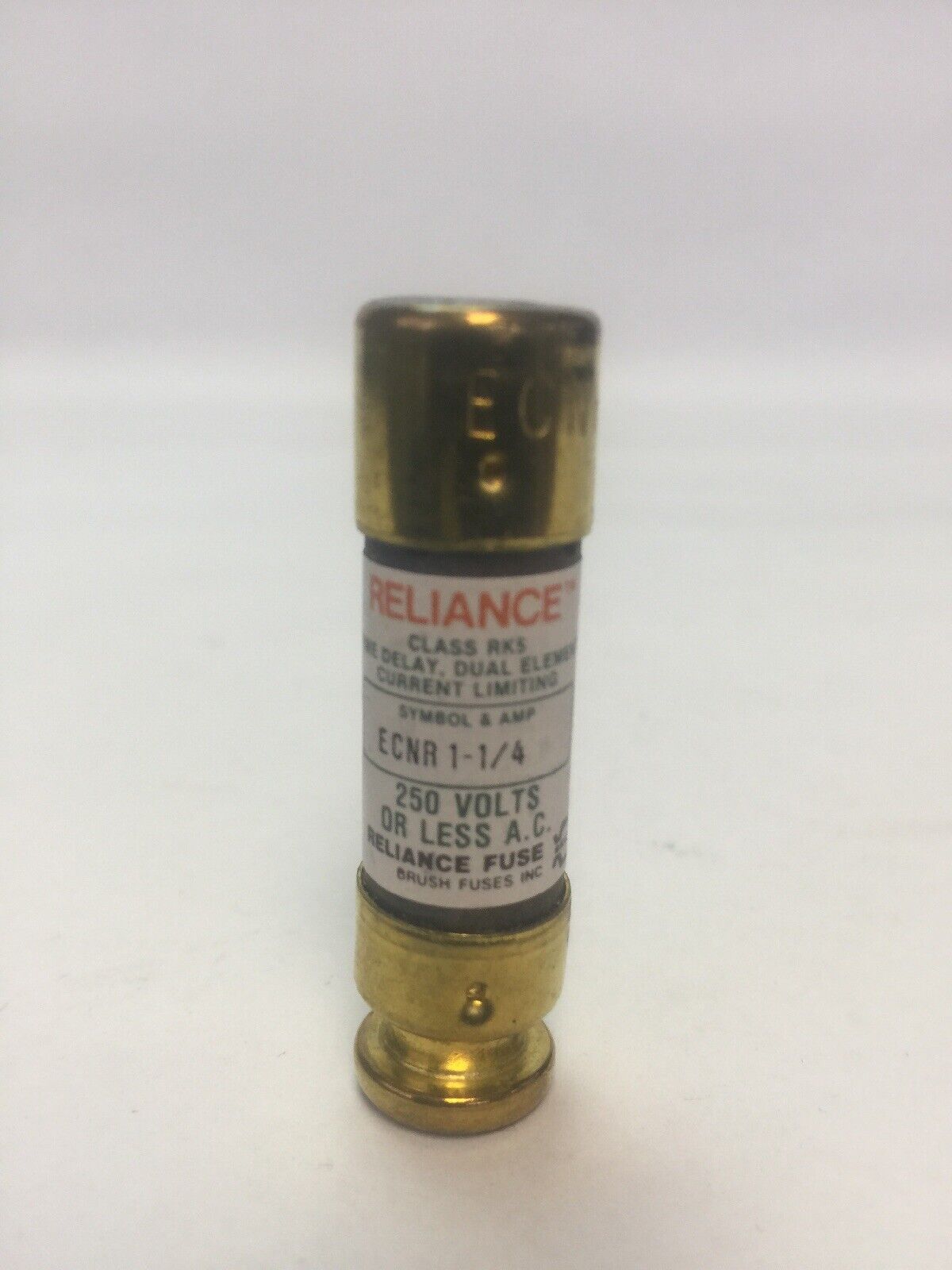 BRUSH/RELIANCE ECNR 1-1/4 FUSE 250VAC 1-1/4AMP CLASS RK5 (LOT OF 10)