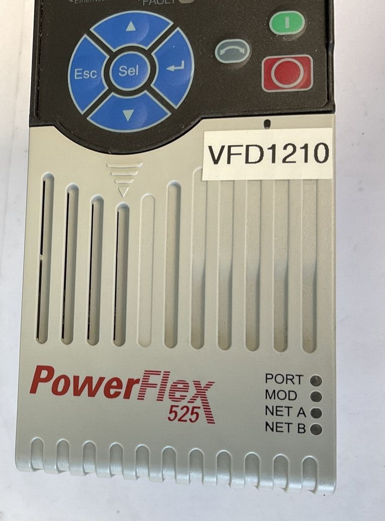 ALLEN BRADLEY 25B-D2P3N104 POWERFLEX SER.A FRN6.001 3PH 480V 63HZ 1.0HP