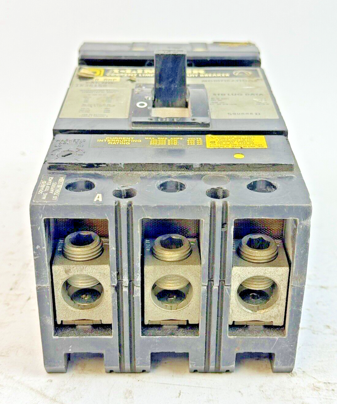 SQUARE D - IK36150 - I-LINE MOLDED CASE CIRCUIT BREAKER - 150 AMP/3 POLE/600 VAC