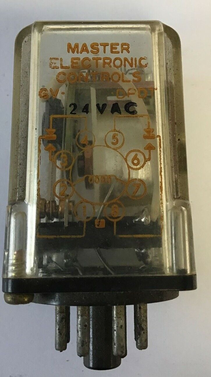 MASTER ELECTRONIC CONTROLS GV-24VAC-DPDT RELAY***LOTOF2***