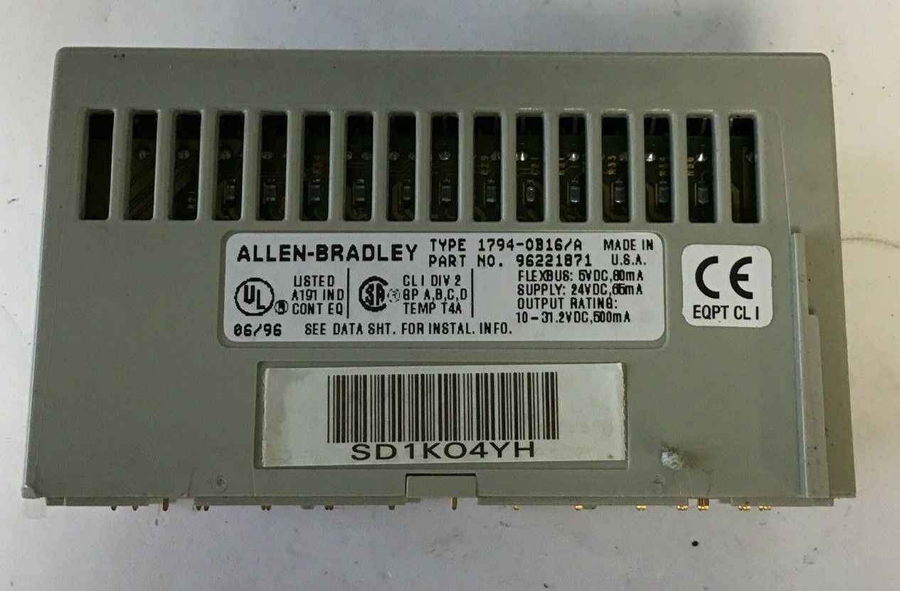ALLEN BRADLEY 1794-0B16/A SOURCE OUTPUT 24VDC