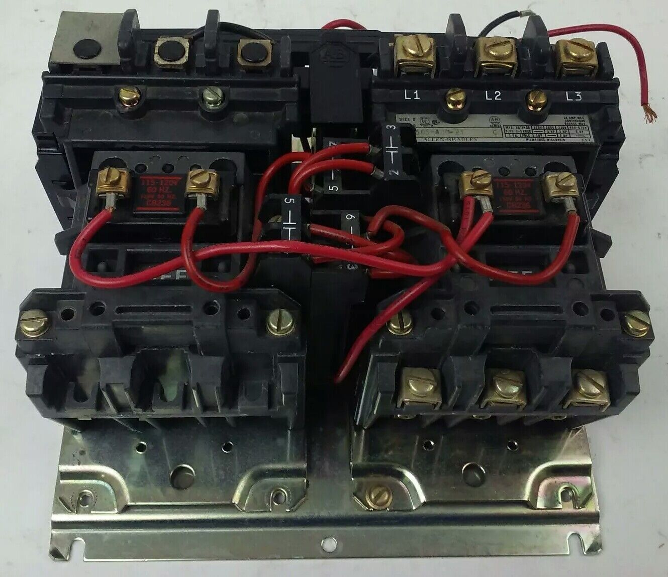 ALLEN BRADLEY 509-AOD-23, SER. C,STARTER,SIZE 0,600V, CONTACTS PERFECT CONDITION