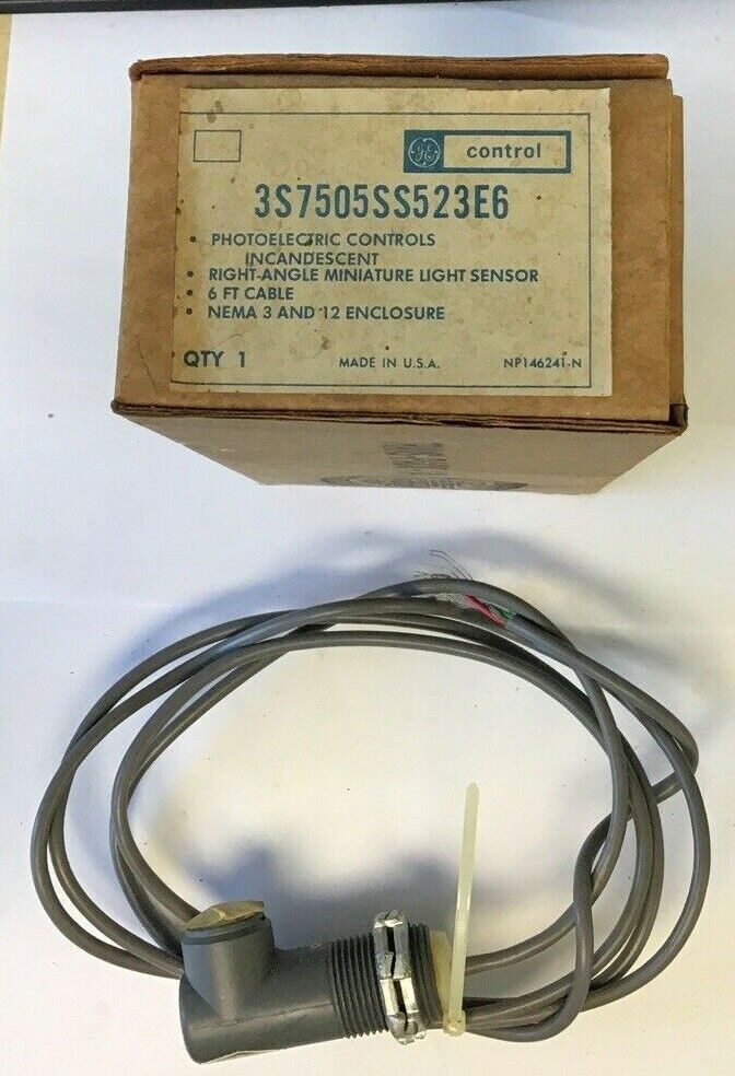 GENERAL ELECTRIC 3S7505SS523E6 PHOTOELECTRIC CONTROLS 6FT