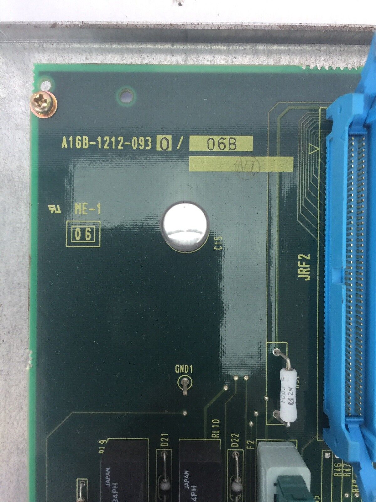 FANUC A16B-1212-0930/06B EMERGENCY STOP CONTROL BOARD WITH MOUNTING BRACKET