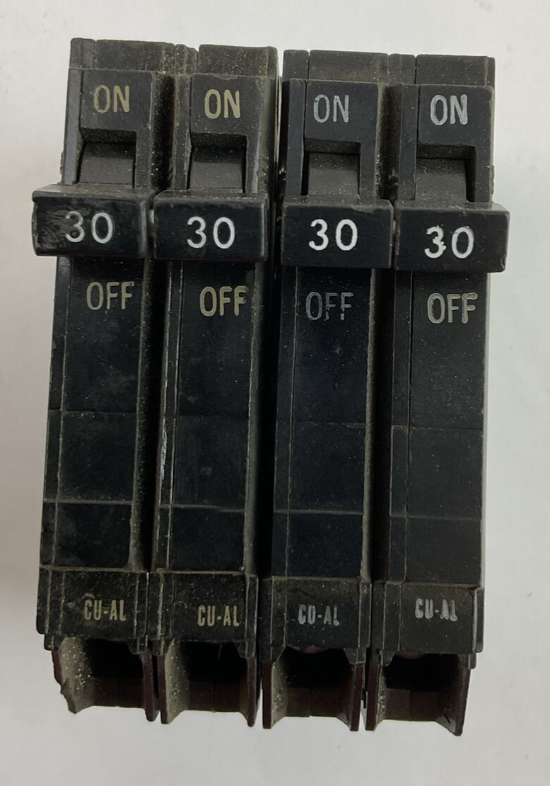 GE TQP230 30AMP 120/240VAC 2POLE CIRCUIT BREAKER (LOT OF 2)