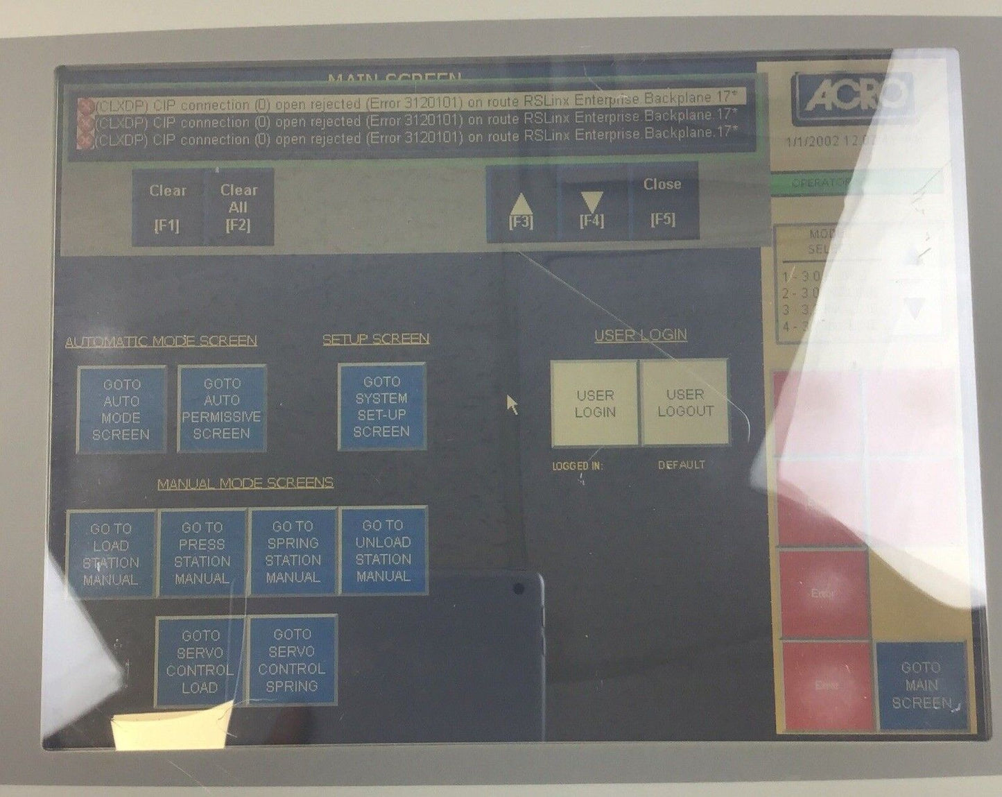 ALLEN BRADLEY 2711P-RP PANELVIEW PLUS LOGIC MODULE SER.B REV.B 24VDC 70W