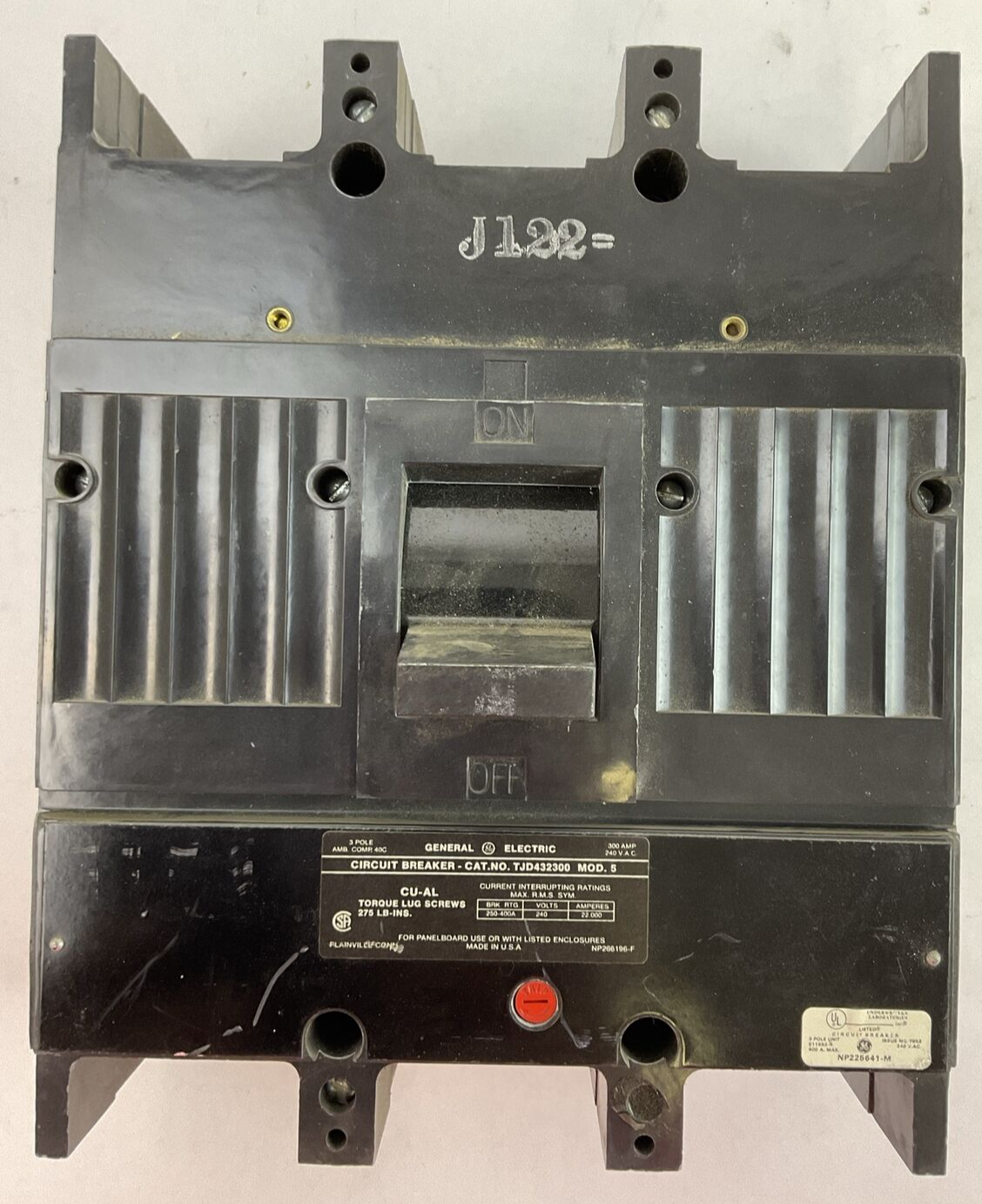 GE TJD432300 MOD 5 CIRCUIT BREAKER 300AMP 240VAC 3POLE