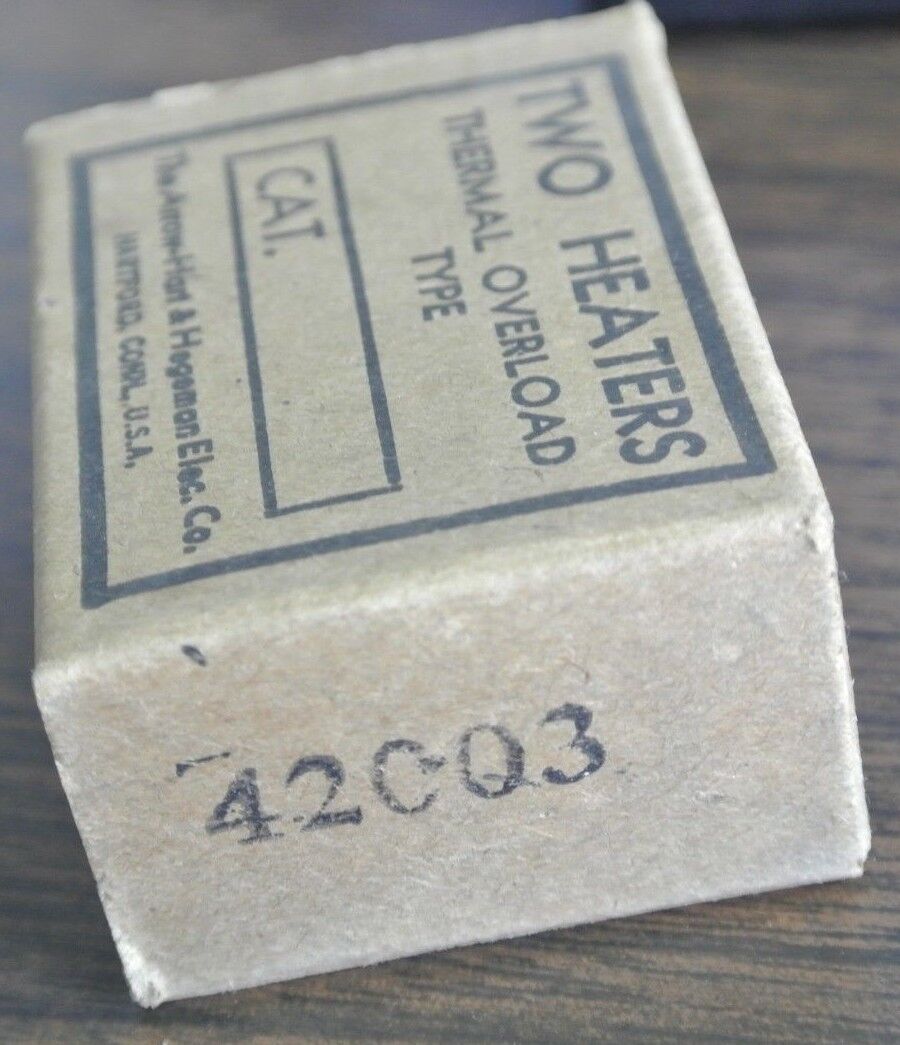 ARROW HART 42003 THERMAL OVERLOAD HEATER - NEW SURPLUS - BOX of 2