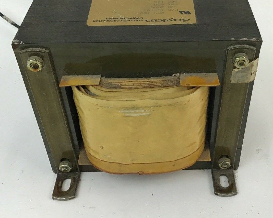 DAYKIN TL 105 TRANSFORMER DKN 180 480V PH1 60HZ 2000VA