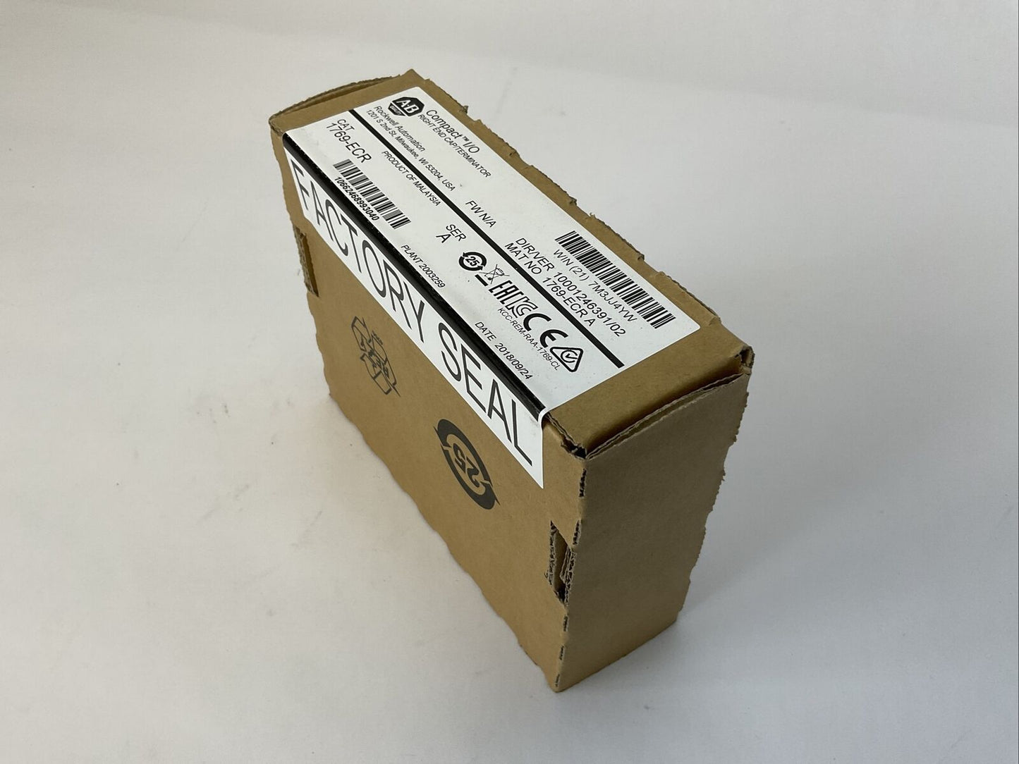 ALLEN BRADLEY 1769-ECR SER A F/W N/A DIR/VER 10001246391/02 RIGHT END CAP / TERM