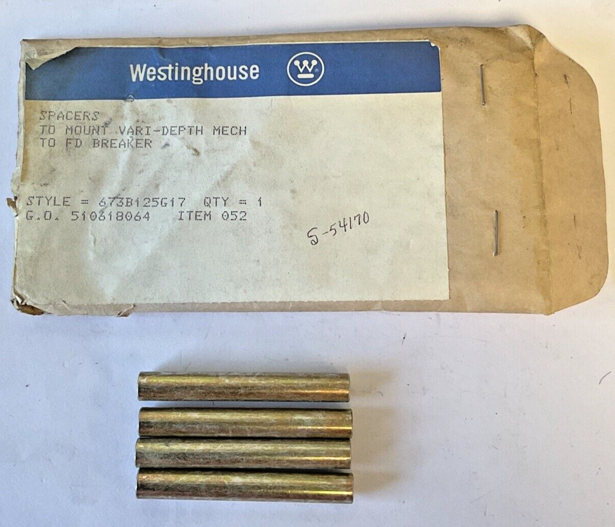 WESTINGHOUSE 673B125G17 SPACERS VARI-DEPTH 510618064