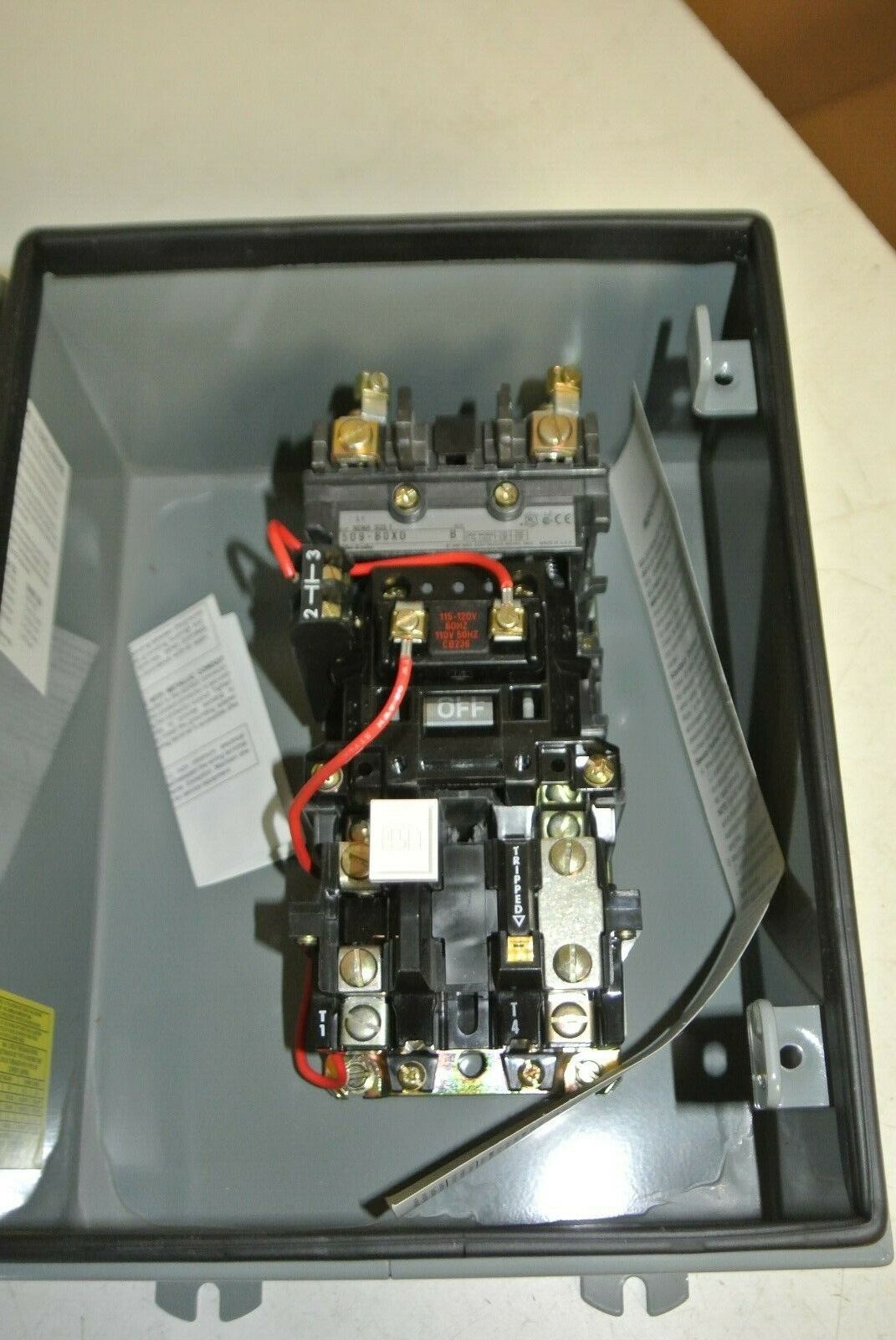 ALLEN-BRADLEY 509-BJXD FULL VOLTAGE STARTER / 110-120V / 509-B0XD / NEW SURPLUS