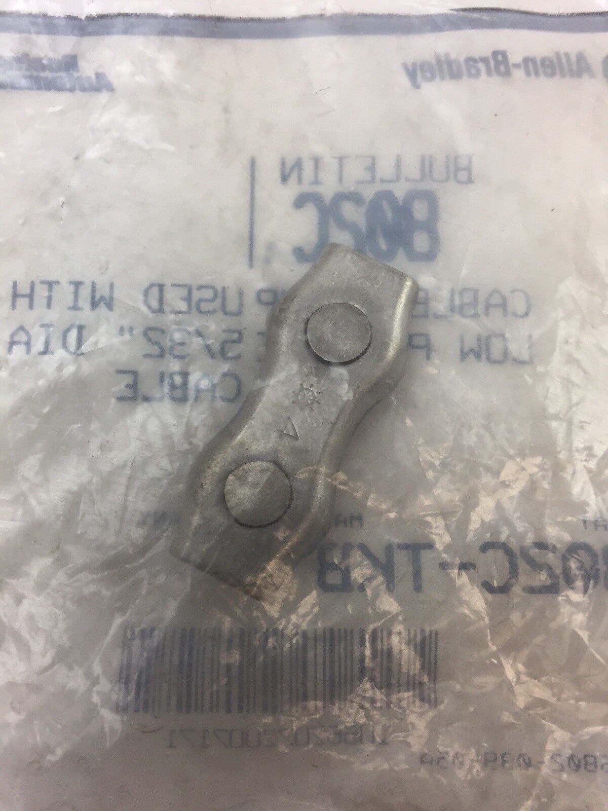 ALLEN BRADLEY 802C-TKB CABLE CLAMP USED W/ LOW PROFILE 5/32" DIA CABLE