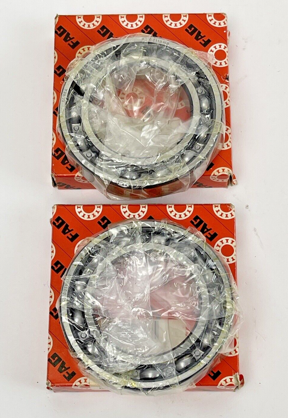 FAG *LOT OF 2* - 6009 - K310-2110.HB - SINGLE ROW DEEP GROOVE BALL BEARING