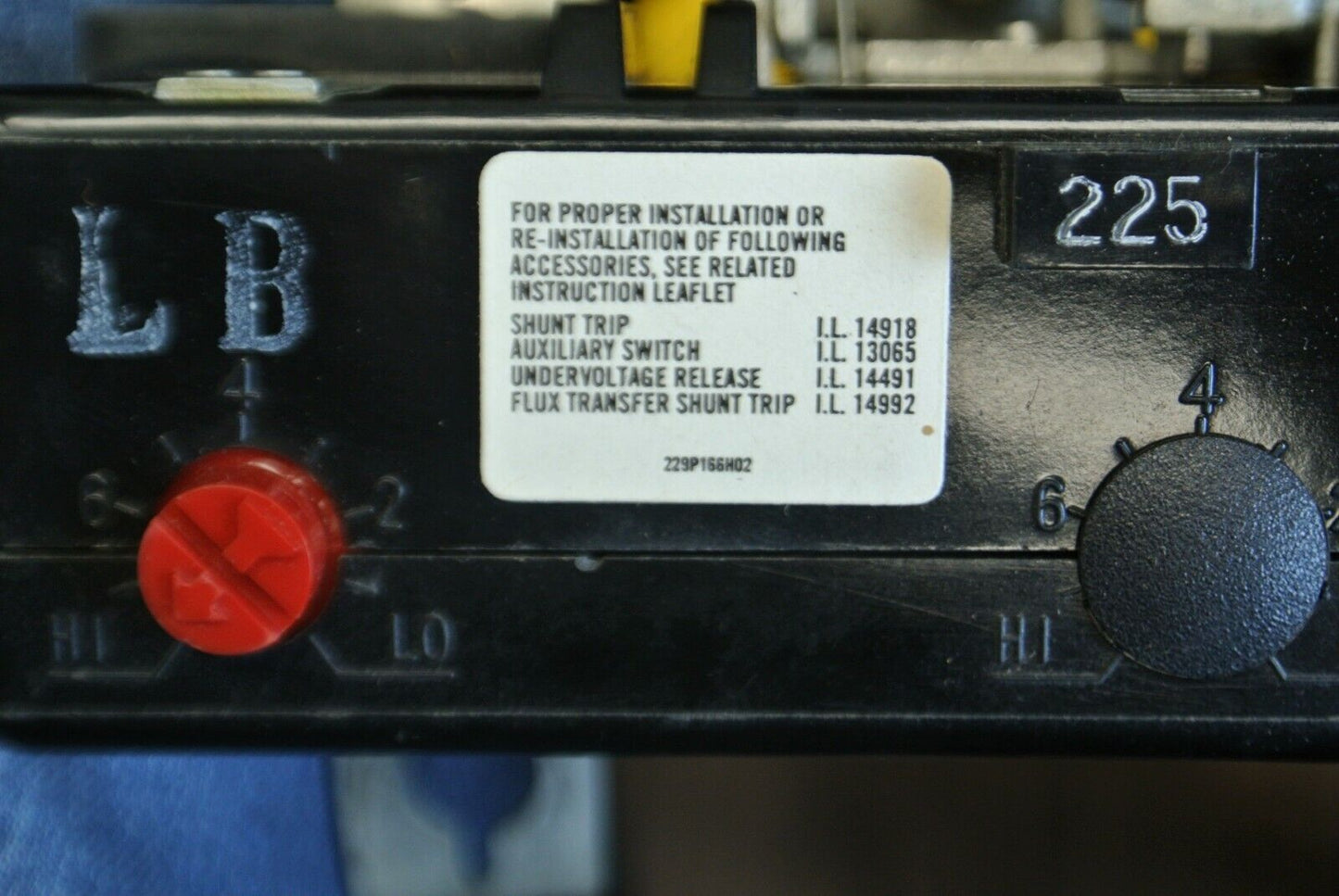 WESTINGHOUSE HLB2225T TRIP UNIT for DE-ION CIRCUIT BREAKER / 225A / NEW SURPLUS