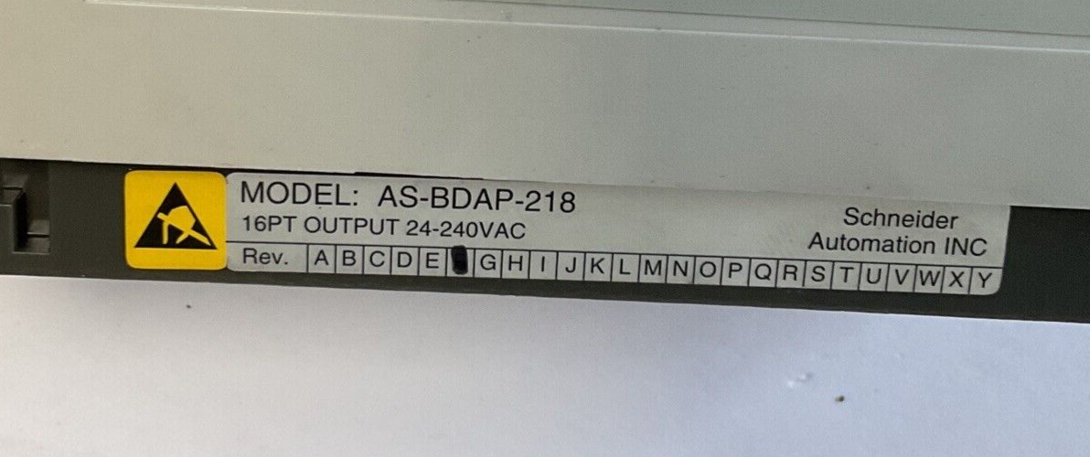 SCHNEIDER AUTOMATION DAP 218/AS-BDAP-218 INPUT MODULE