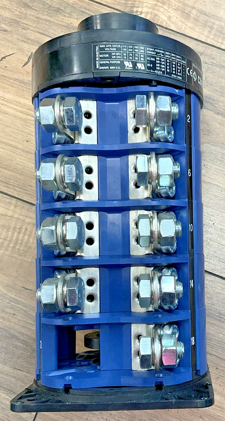 KRAUS & NAIMER C316 LOAD BREAK CONTROL SWITCH 3PH 315A 1000V