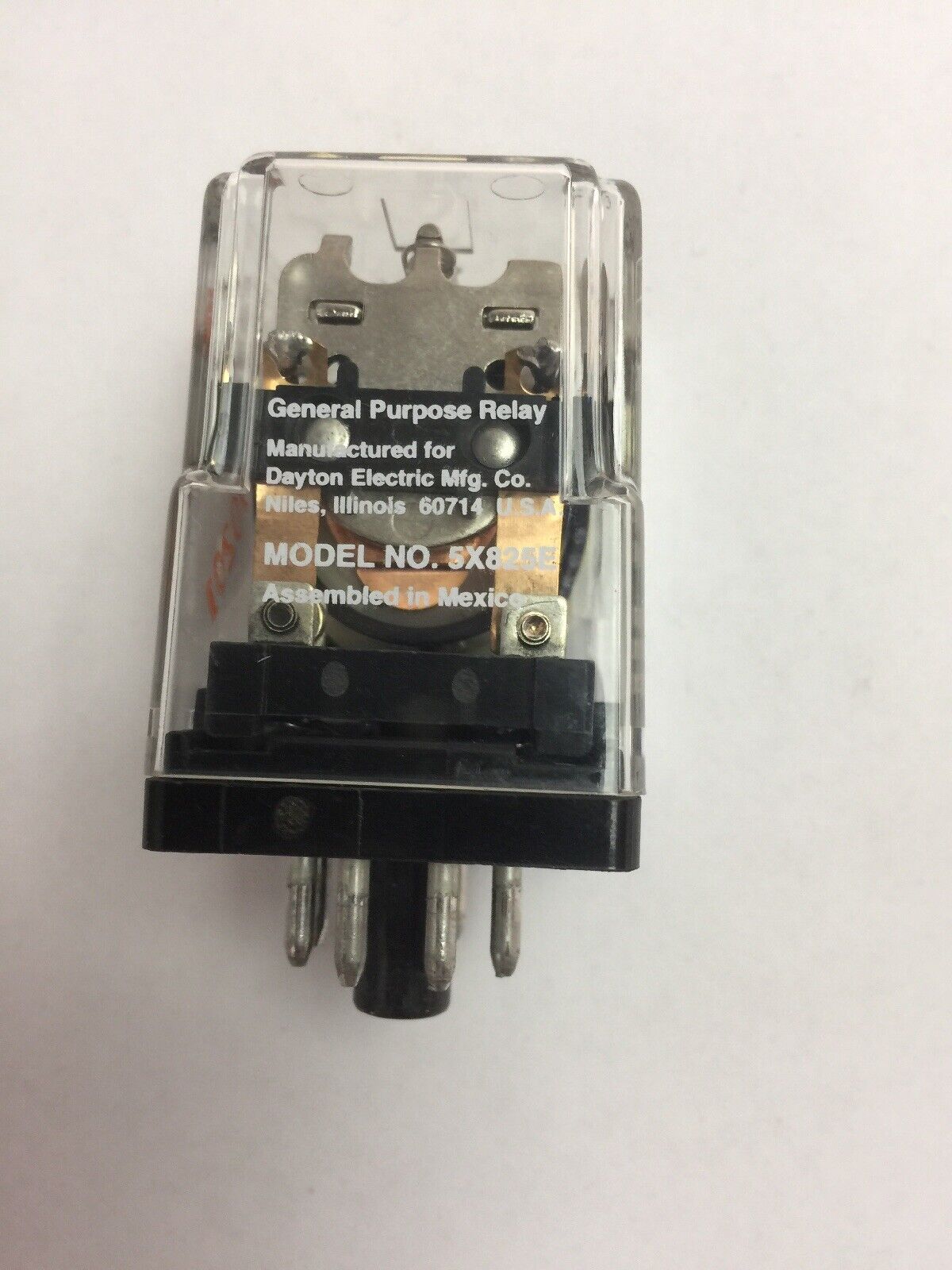 DAYTON 5X825E GENERAL PURPOSE RELAY 12V 50/60HZ 12A 120VAC 10A 250VAC 1/2HP