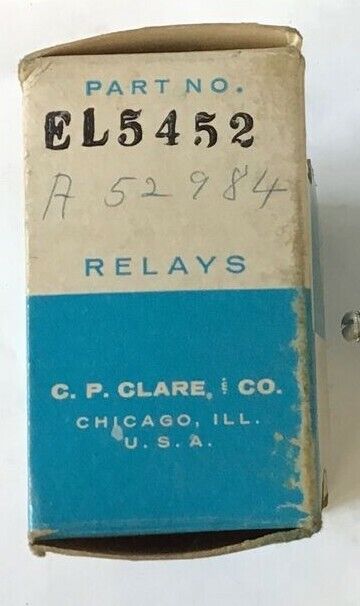 CLARE EL5452 RELAY
