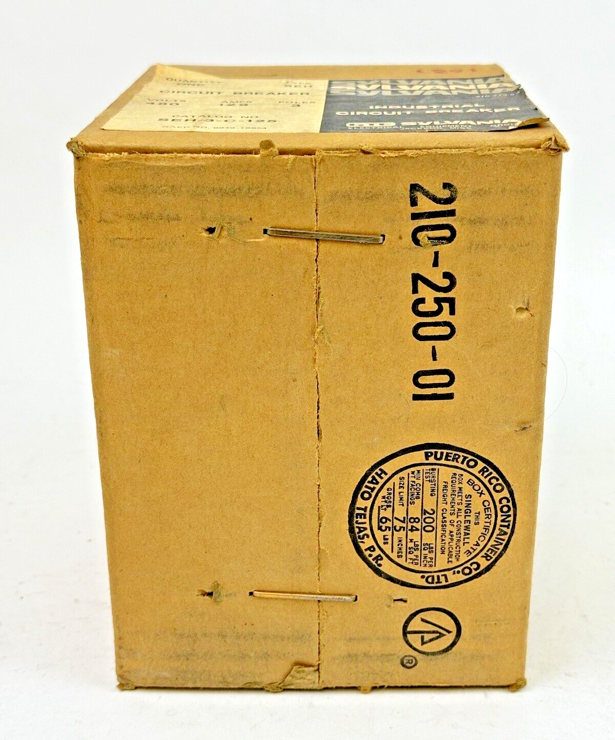 GTE/ SYLVANIA - SEH-3-C-125 - CIRCUIT BREAKER - TYPE SEH, 125 A, 480 VAC, 3 POLE